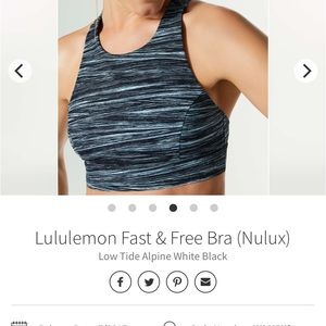 EUC Lulu bra blue black